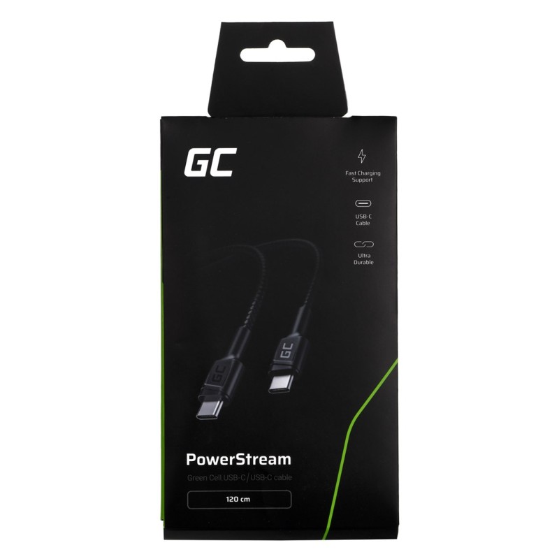 Green Cell KABGC30 USB cable USB 2.0 1.2 m USB C Black Green Cell KABGC30 USB cable USB 2.0 1.2 m USB C Black