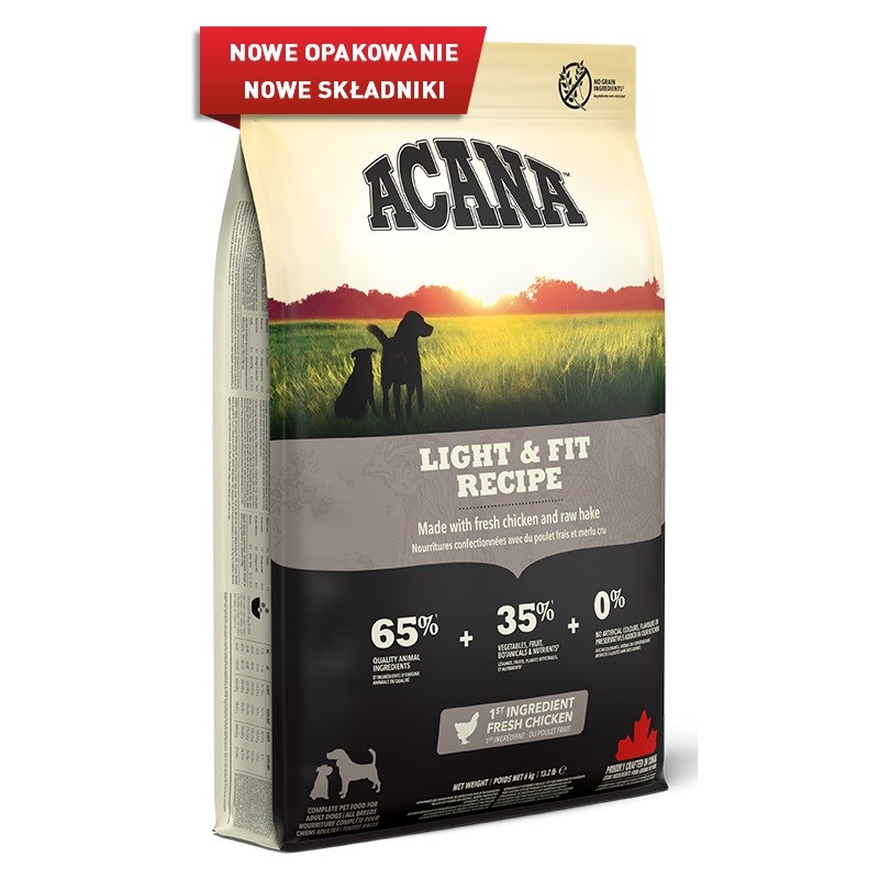ACANA Dog Light & Fit Recipe - dry dog food - 11,4kg ACANA Dog Light & Fit Recipe - dry dog food - 11,4kg