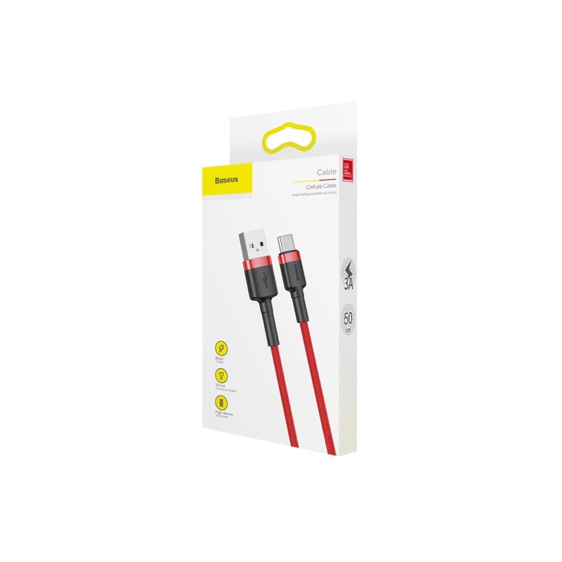 Baseus Cafule USB cable USB 2.0 0.5 m USB A USB C Red Baseus Cafule USB cable USB 2.0 0.5 m USB A USB C Red