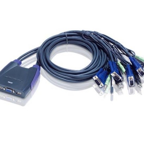 ATEN 4-Port USB VGA KVM Switch with Audio ATEN 4-Port USB VGA KVM Switch with Audio