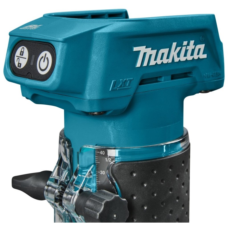 Battery-powered milling machine Makita DRT52Z Blue, Black