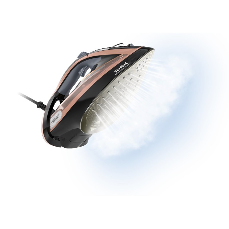 Tefal Ultimate Pure FV9845 iron Dry & Steam iron Durilium Autoclean soleplate 3200 W Black, Copper Tefal Ultimate Pure FV9845 iron Dry & Steam iron Durilium Autoclean soleplate 3200 W Black, Copper