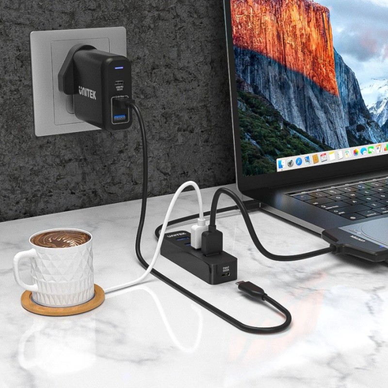 UNITEK HUB USB-A 4X USB-A 3.1, ACTIVE,10W, H1117A UNITEK HUB USB-A 4X USB-A 3.1, ACTIVE,10W, H1117A