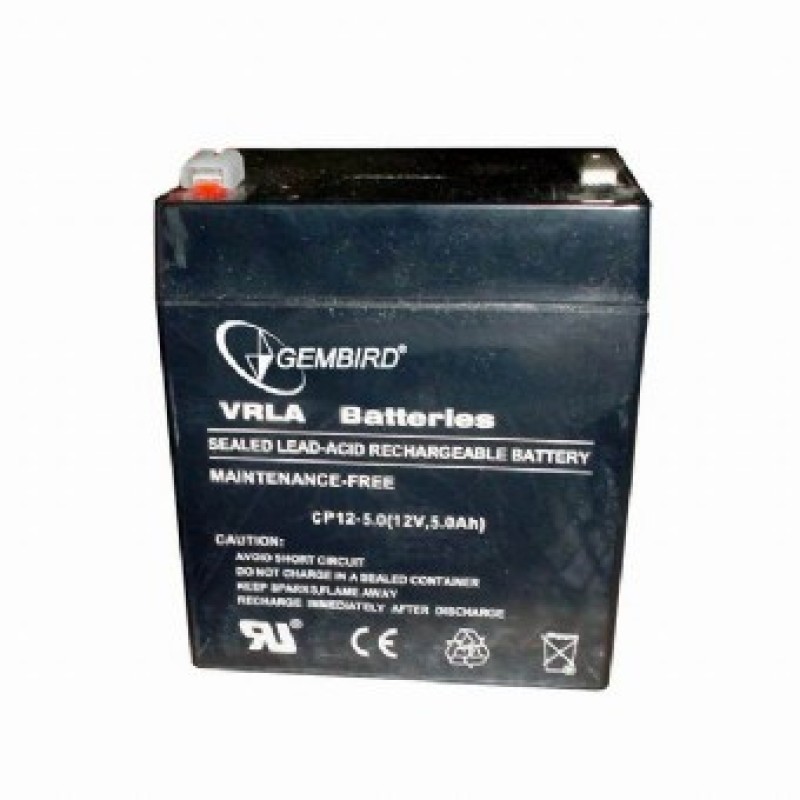 Gembird 12V, 5Ah Sealed Lead Acid (VRLA) Gembird 12V, 5Ah Sealed Lead Acid (VRLA)
