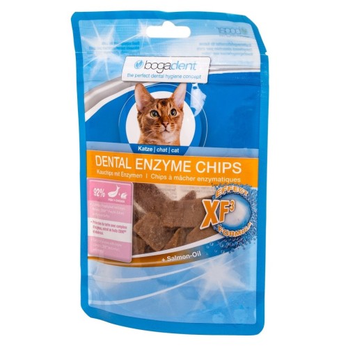 BOGAR Bogadent Dental enzyme chips Fish - cat treats - 50g BOGAR Bogadent Dental enzyme chips Fish - cat treats - 50g
