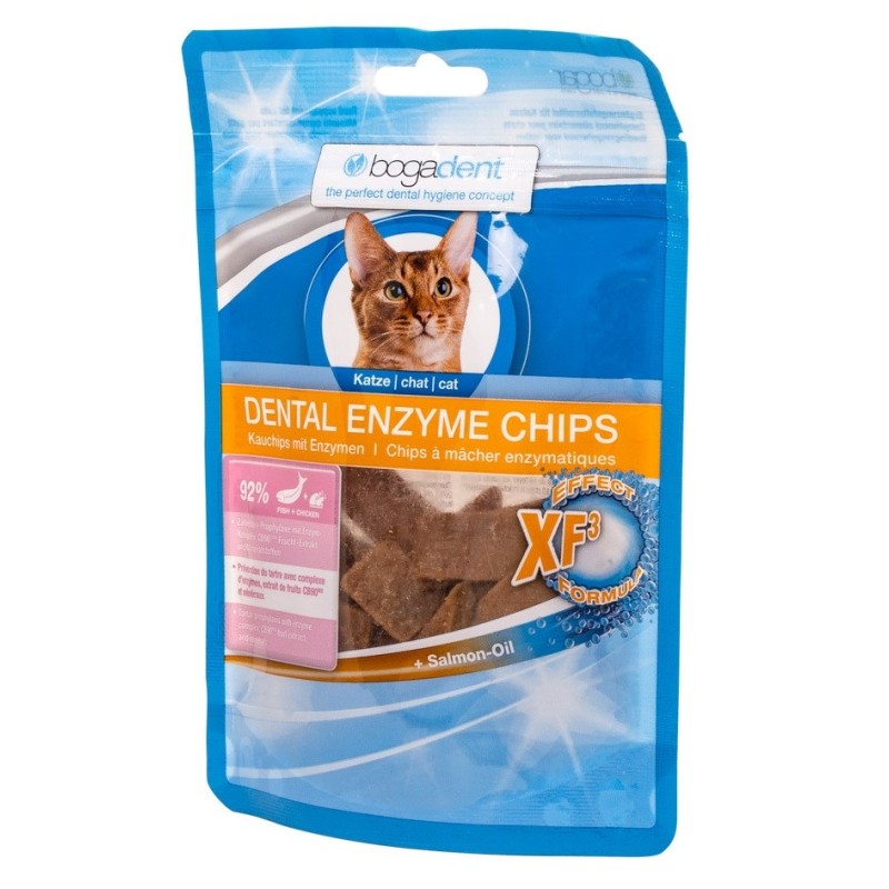 BOGAR Bogadent Dental enzyme chips Fish - cat treats - 50g