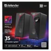 PC Speakers 2.0 DEFENDER J5 2.0 6W LED USB black PC Speakers 2.0 DEFENDER J5 2.0 6W LED USB black