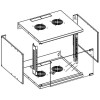 Techly Wall Rack Cabinet 19 6U prof. 450 Grey Assembled Techly Wall Rack Cabinet 19 6U prof. 450 Grey Assembled