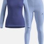 Bielizna termoaktywna - zestaw Odlo Set ACTIVE WARM Special Set roz. M Granatowa