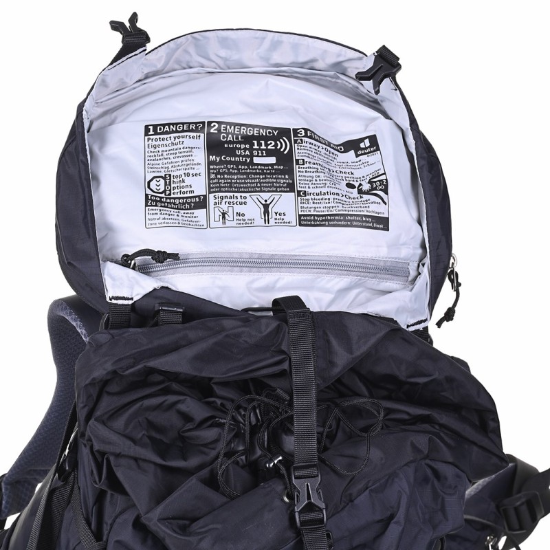Deuter Aircontact Lite 40 + 10 40 L Black, Blue Deuter Aircontact Lite 40 + 10 40 L Black, Blue
