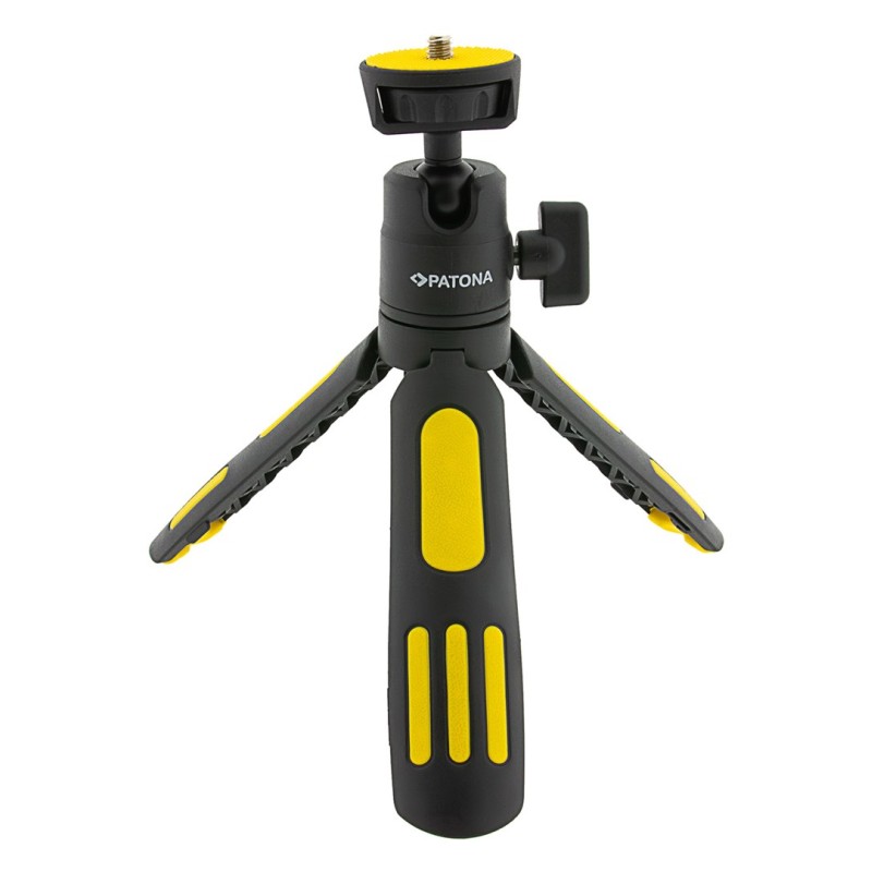 PATONA Premium Adjustable tripod with smartphone holder Black, Yellow
