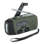 Fosco Emergency Emergency radio with light and power bank Green, Black