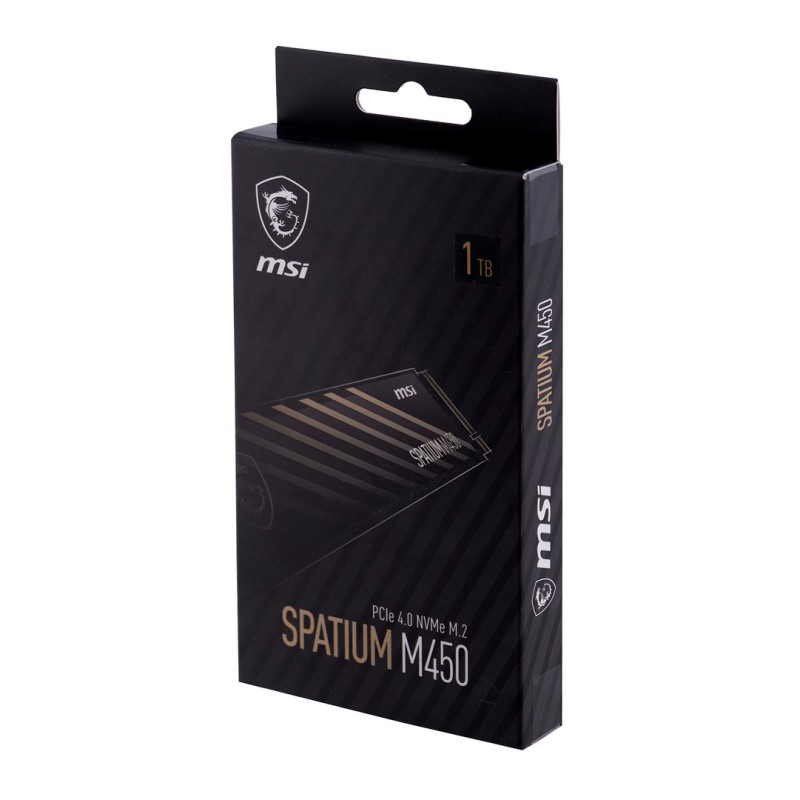 MSI SPATIUM M450 PCIe 4.0 NVMe M.2 1000GB PCI Express 4.0 3D NAND MSI SPATIUM M450 PCIe 4.0 NVMe M.2 1000GB PCI Express 4.0 3D NAND