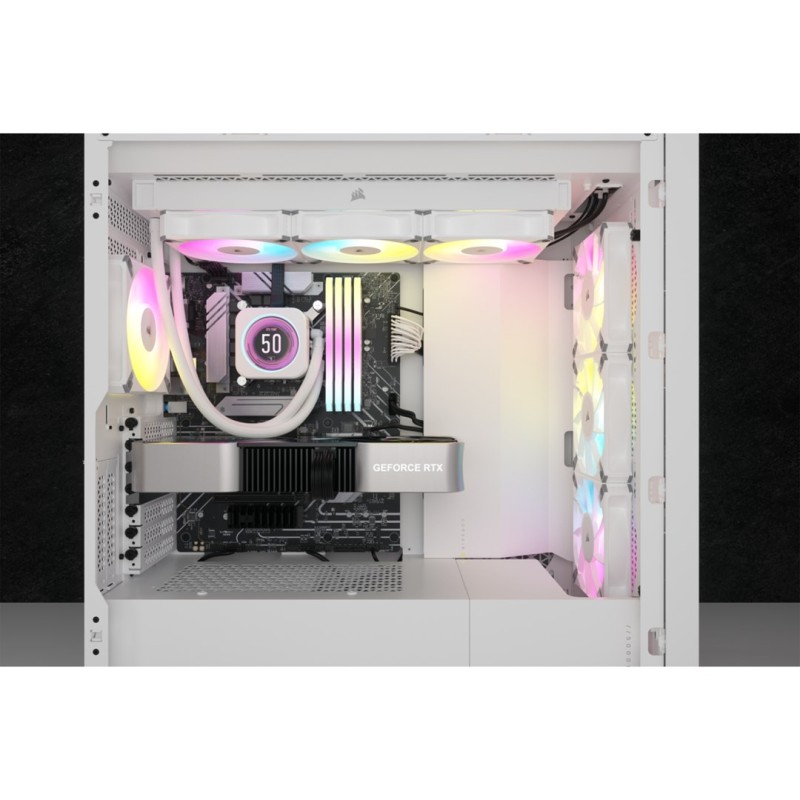 Corsair CW-9060077-WW computer cooling system Processor All-in-one liquid cooler 12 cm White 1 pc(s) Corsair CW-9060077-WW computer cooling system Processor All-in-one liquid cooler 12 cm White 1 pc(s)