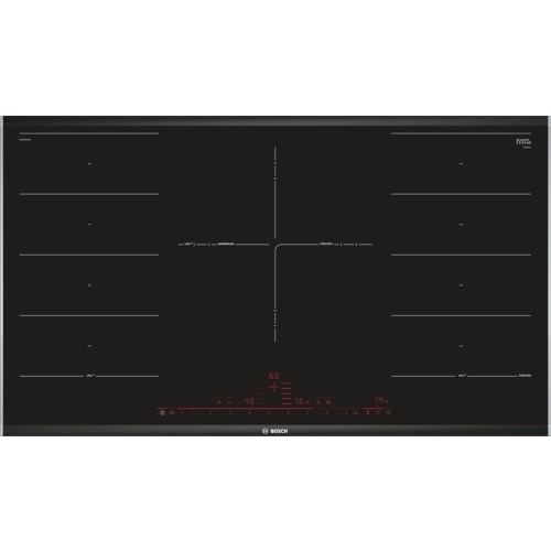 Bosch Serie 8 PXV975DC1E hob Black Built-in 90 cm Zone induction hob 5 zone(s) Bosch Serie 8 PXV975DC1E hob Black Built-in 90 cm Zone induction hob 5 zone(s)