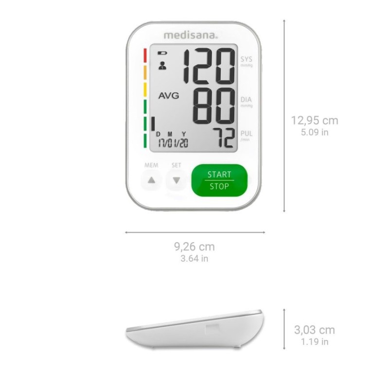 Medisana BU 565 upper arm blood pressure monitor (white) Medisana BU 565 upper arm blood pressure monitor (white)