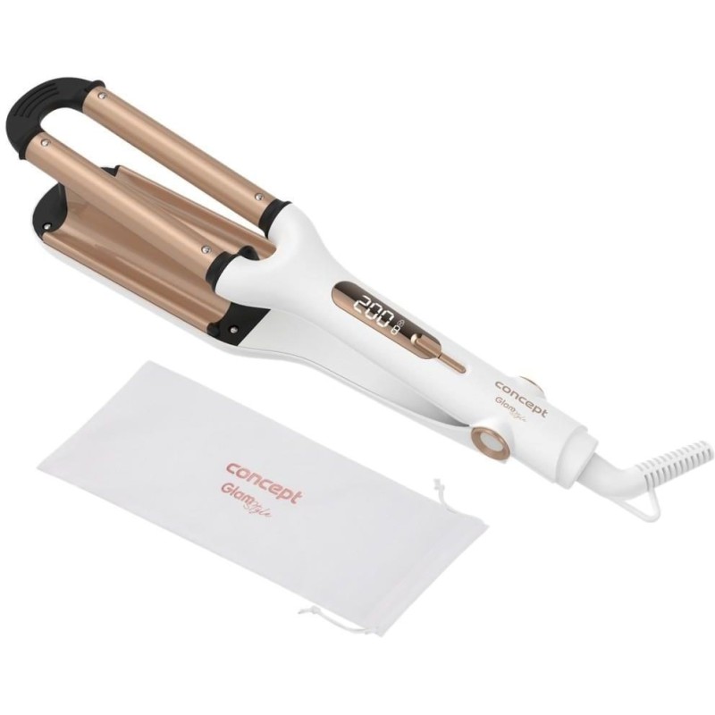 Concept KT2140 Hair styling device – waver gold, white Concept KT2140 Hair styling device – waver gold, white