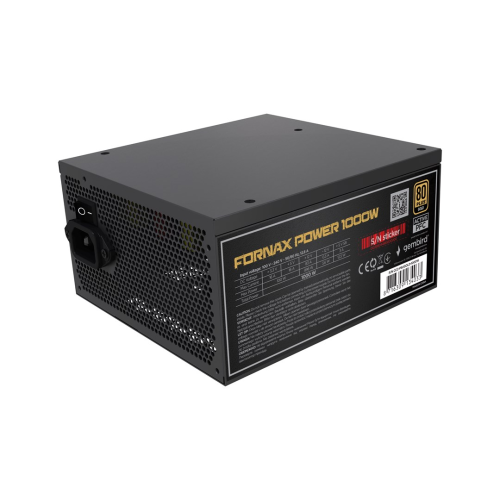 Gembird CCC-PSUGOLD-1000W Power supply unit Fornax Power 1000W active PFC 12cm fan 80+Gold Gembird CCC-PSUGOLD-1000W Power supply unit Fornax Power 1000W active PFC 12cm fan 80+Gold