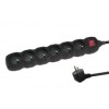 Esperanza ELK219K Power strip 6GN/5M Black Esperanza ELK219K Power strip 6GN/5M Black