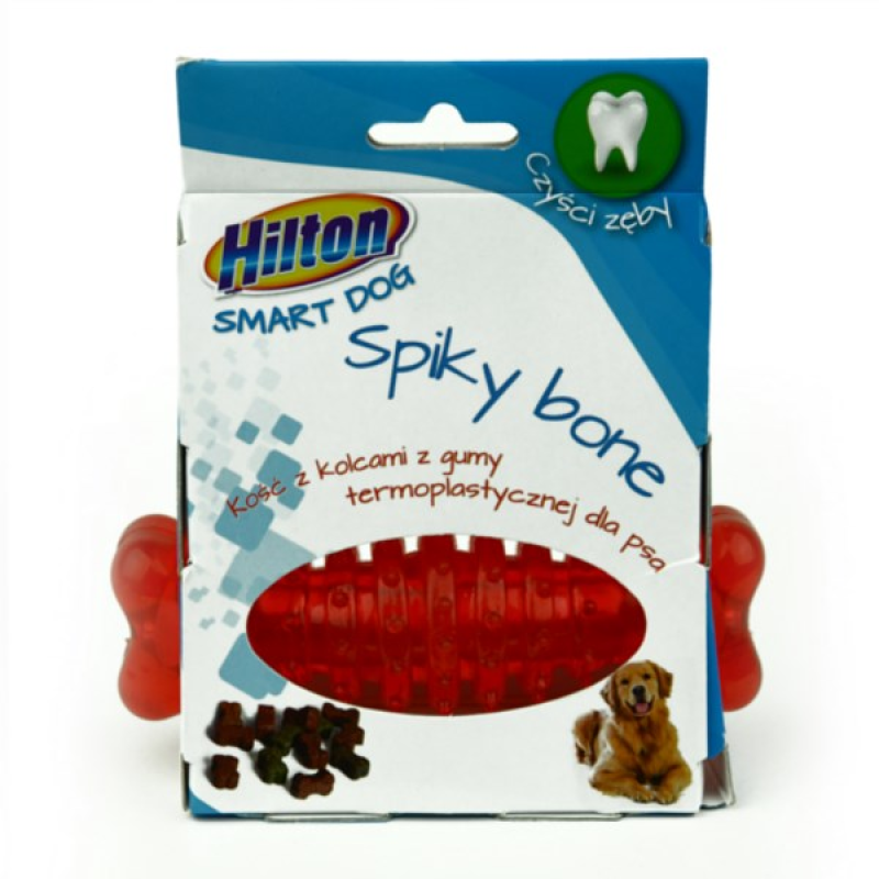 HILTON Dog spiky bone - Dog toy - 12 cm HILTON Dog spiky bone - Dog toy - 12 cm