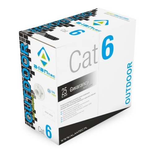 ALANTEC U/UTP cat.6 PE 4x2x23AWG 305m EXTERNAL DRY cable ALANTEC U/UTP cat.6 PE 4x2x23AWG 305m EXTERNAL DRY cable