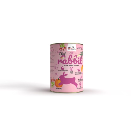 SYTA MICHA Rabbit with vegetables for puppy - wet dog food - 400g SYTA MICHA Rabbit with vegetables for puppy - wet dog food - 400g