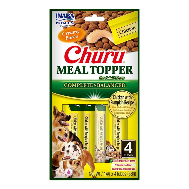 INABA Meal Topper Chicken with pumpkin - dog treat - 4x14g