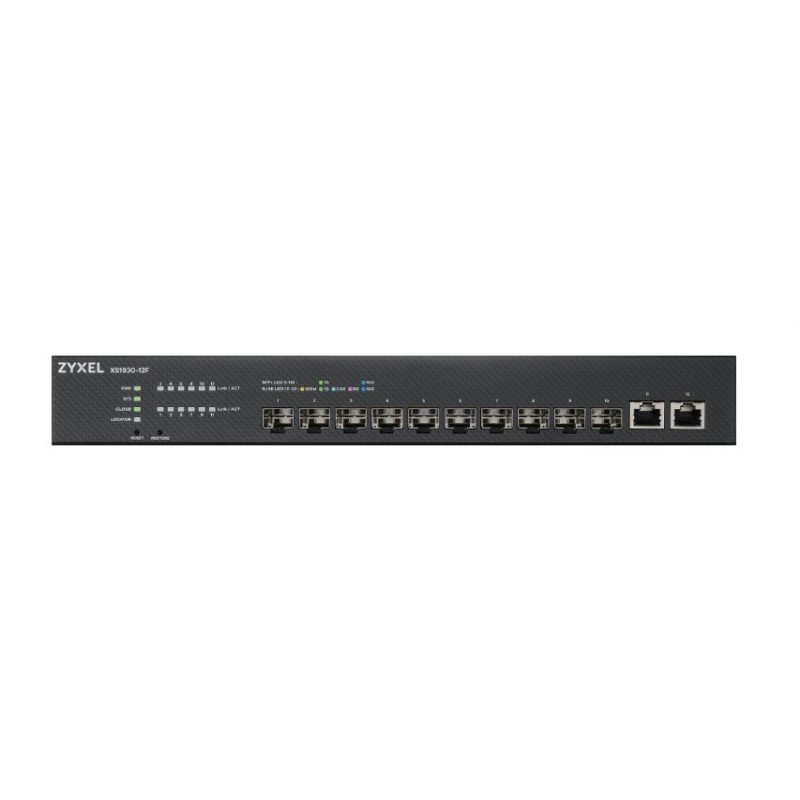 Zyxel XS1930-12F-ZZ0101F network switch Managed L2/L3 Black Zyxel XS1930-12F-ZZ0101F network switch Managed L2/L3 Black