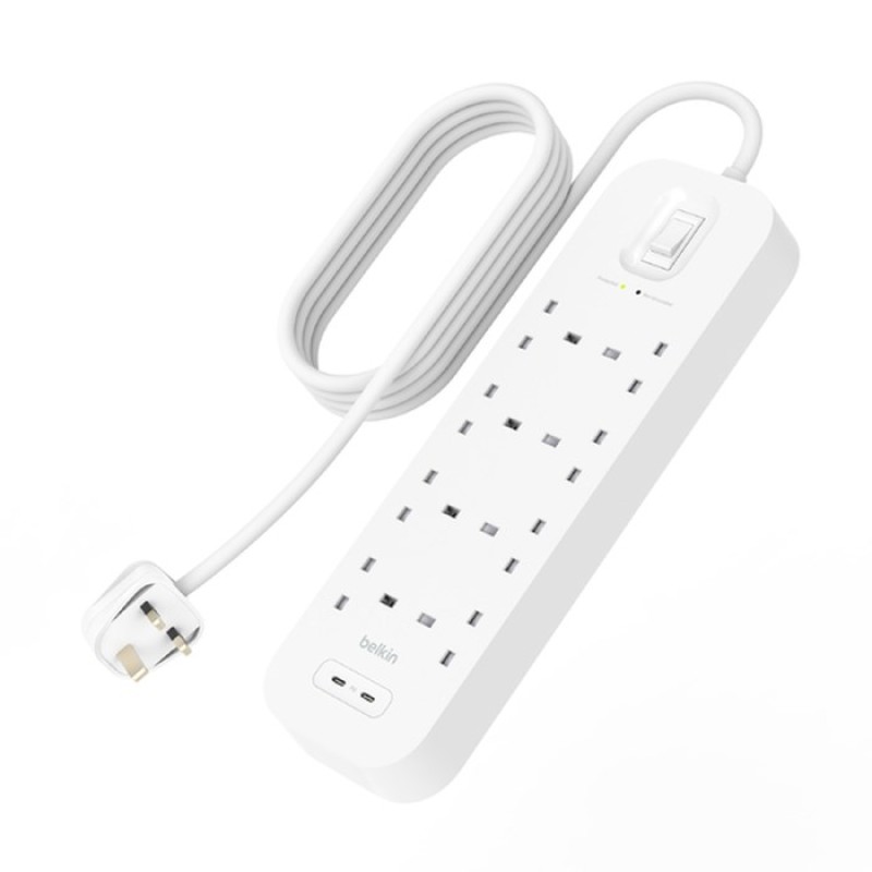 Belkin Connect White 8 AC outlet(s) 2 m Belkin Connect White 8 AC outlet(s) 2 m