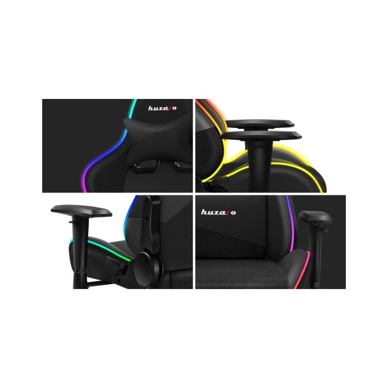 Huzaro Force 6.2 RGB PC gaming chair Bucket (cradle) seat Black Huzaro Force 6.2 RGB PC gaming chair Bucket (cradle) seat Black