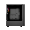 Gembird Fornax 4000 ARGB gaming ATX computer case, Midi Tower, backlight, Black