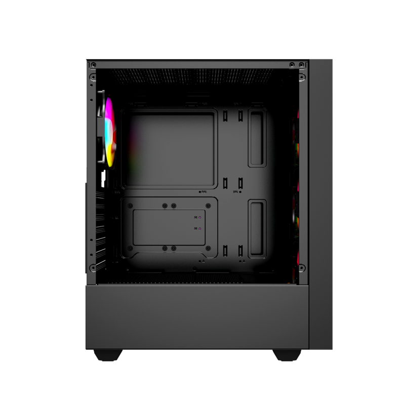 Gembird Fornax 4000 ARGB gaming ATX computer case, Midi Tower, backlight, Black