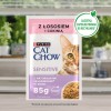 Purina Cat Chow Sensitive Gig with salmon and zucchini in sauce - Wet food for cats - 85 g
