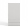 Topeshop SZAFA MALWA B bedroom wardrobe/closet 5 shelves 2 door(s) White