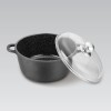 Maestro MR-4624C Pot with lid 24 cm 4 l Black