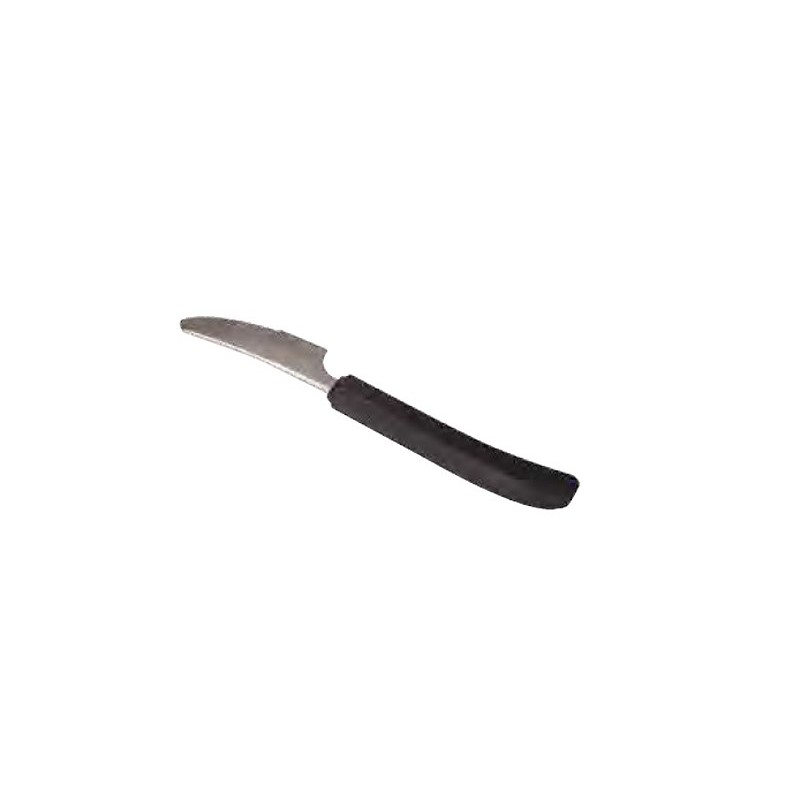 Knife with ergonomic handle straight