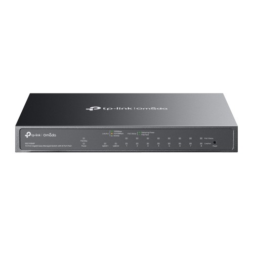 TP-Link Omada ES210GMP network switch Managed Gigabit Ethernet (10/100/1000) Power over Ethernet (PoE) Black TP-Link Omada ES210GMP network switch Managed Gigabit Ethernet (10/100/1000) Power over Ethernet (PoE) Black