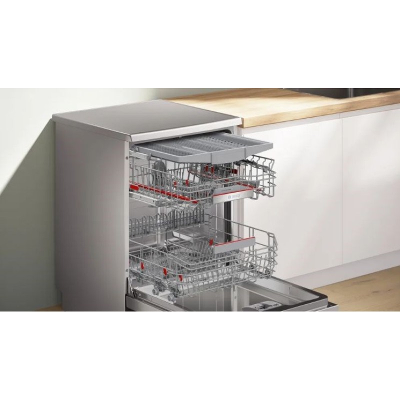 Bosch SMS6ECI10E freestanding dishwasher, 60 cm, brushed steel, class A