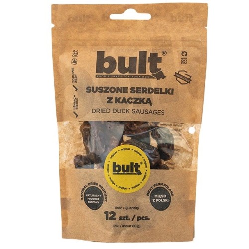 BULT Dried duck sausages - dog treat - 12 BULT Dried duck sausages - dog treat - 12