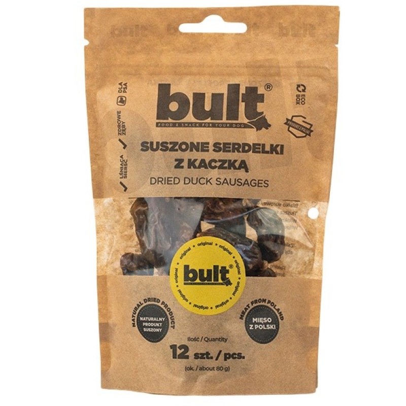 BULT Dried duck sausages - dog treat - 12 BULT Dried duck sausages - dog treat - 12