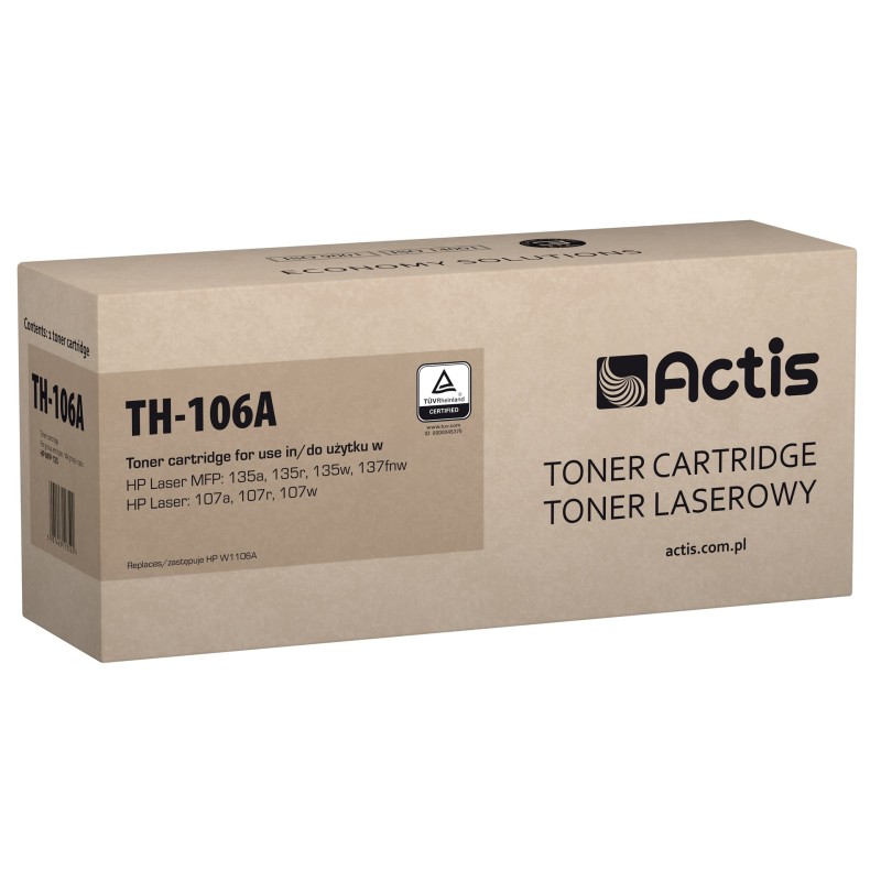 Actis TH-106A toner (replacement for HP 106A W1106A; Standard; 6000 pages; black)