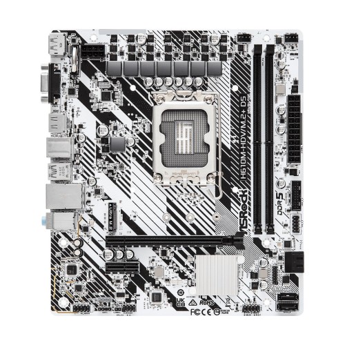 Asrock H610M-HDV/M.2+ D5 Intel H610 LGA 1700 micro ATX Asrock H610M-HDV/M.2+ D5 Intel H610 LGA 1700 micro ATX