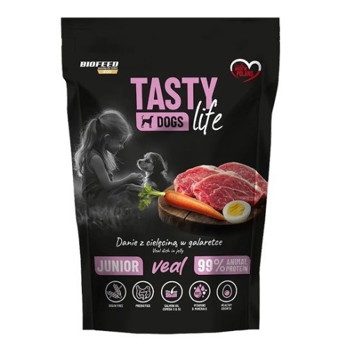 BIOFEED Tasty Dogs Life Junior Veal - wet dog food - 500g BIOFEED Tasty Dogs Life Junior Veal - wet dog food - 500g