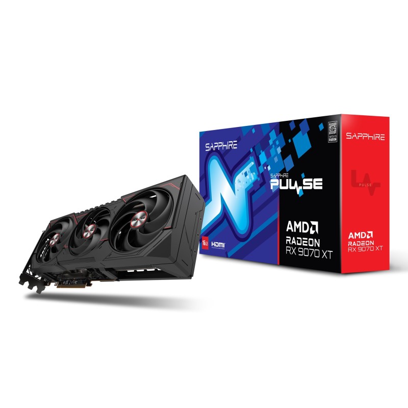 Sapphire PULSE Radeon RX 9070 XT AMD 16 GB GDDR6 Sapphire PULSE Radeon RX 9070 XT AMD 16 GB GDDR6