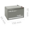 Qoltec 53045 AGM battery | 12V | 14Ah