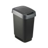 ROTHO Twist Silver - trash bin – 50l