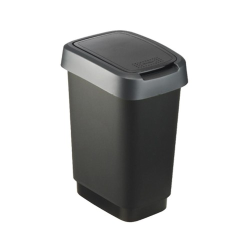 ROTHO Twist Silver - trash bin – 50l