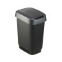 ROTHO Twist Silver - trash bin – 50l