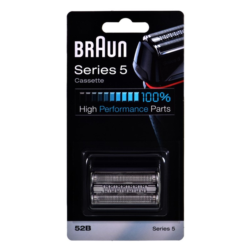 Braun Series 5 52B Electric Shaver Head Replacement Cassette – Black Braun Series 5 52B Electric Shaver Head Replacement Cassette – Black