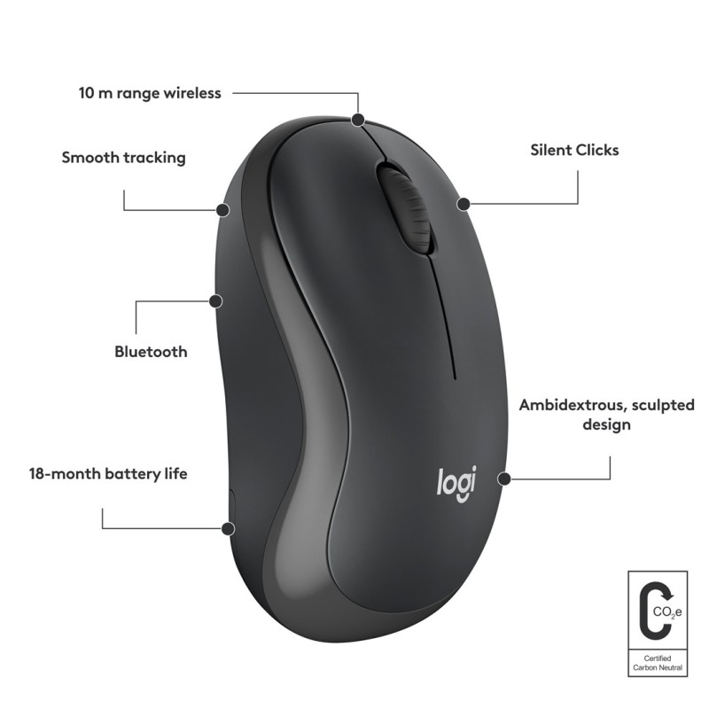 Logitech M240 mouse Ambidextrous Bluetooth Logitech M240 mouse Ambidextrous Bluetooth